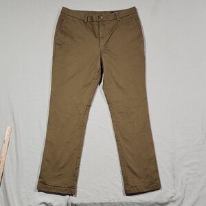 Vinyard Vines Mens Thin Flannel Lined Slim Fit Breaker Pant. Brown Size 36‎ X 34